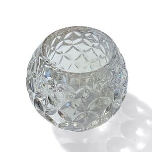 Glass Crystal Ball Candle Votive
